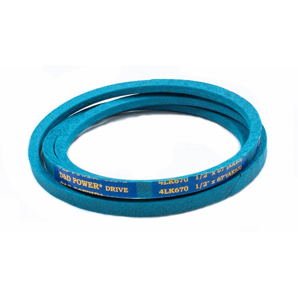 D&D 4LK670 67" Outside Length, 1/2" Top Width, 1 Ribs 4LK670 - main